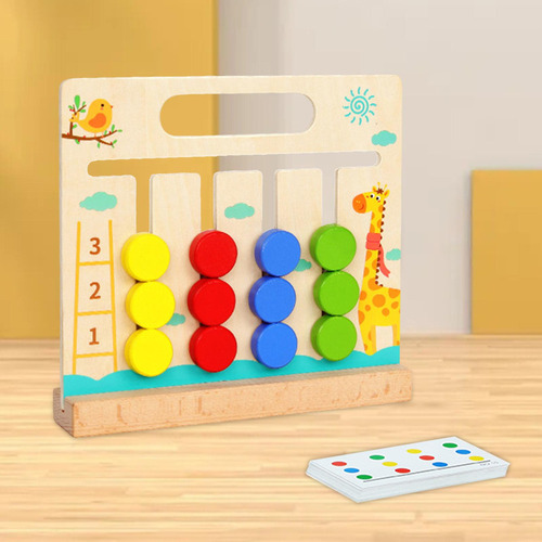 Montessori Learning Toys Slide Puzzle Juego De Mesa, Regalos