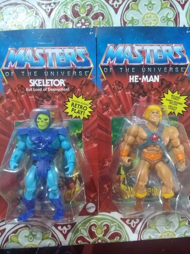 Set 2 Figuras He-man Y Skeletor Cabeza Vintage Mattel