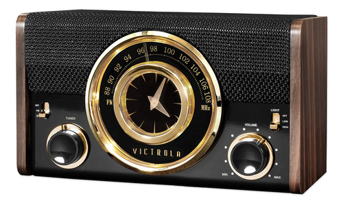 Victrola Radio Reloj Analogico Bluetooth Expreso Vc-525