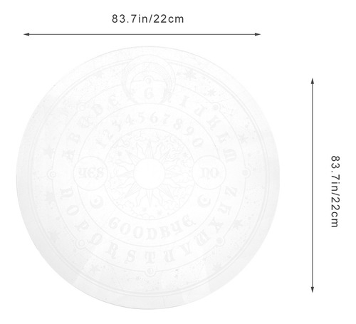 Tabla De Péndulo Chakra Decorada Con Esfera De Péndulo