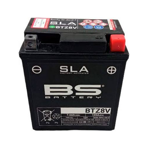 Bateria Moto Bs Battery Btz8v / Agm  Ytx7l 7.4ah Garantizada