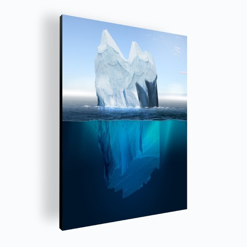 Cuadro Decorativo Mural Poster Iceberg 42x60 Mdf