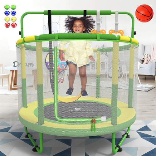 Trampolín Langxun 60 Para Niños, 5 Pies Mini Mini 6-in-1 Al