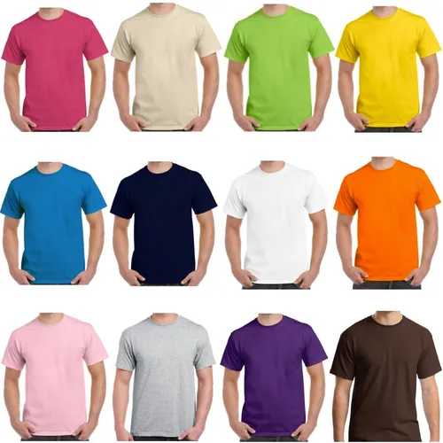 14 Camisetas Cuello Redondo Algod n 180 Colores Surtidos Env o