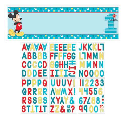 Amscan Disney - Kit De Pancarta Gigante Personalizable Con .