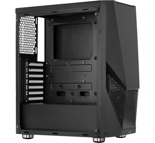 Gabinete Gamer Aerocool Zauron Rgb Cristal Templado Color Negro