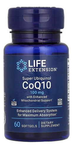 Life Extension Super Ubiquinol Coq10 100mg 60 Ct Sabor Coenzimaq