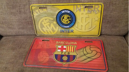 Vendo Placas De Coleccion Del Barcelona Y Del Inter  Nuevos