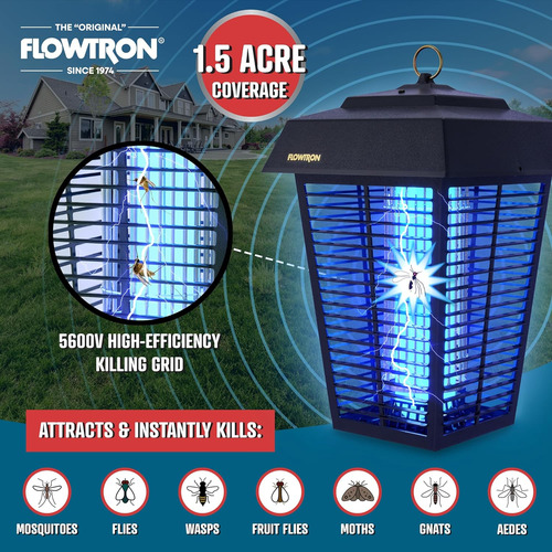 Flowtron Bk-80d - Asesino Electrónico De Insectos (80 W, Cob