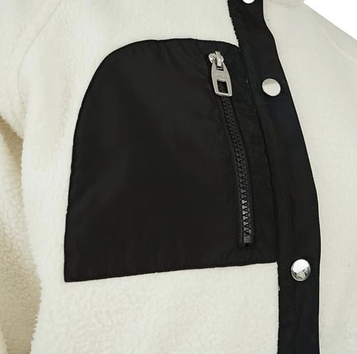 Chamarra Corta Sherpa Bomber Juvenil Original Kensie Mujer