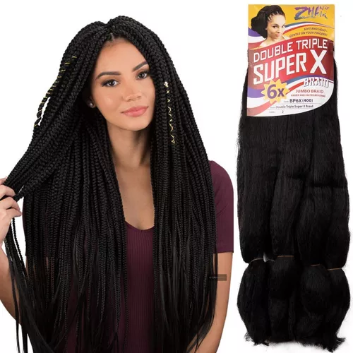 Super Jumbo Cabelo Para Tranças Box Braids Marca Estylo Mulher 400