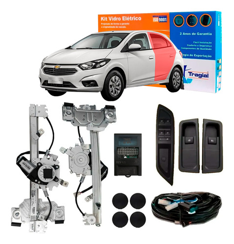 Vidro Eletrico Traseiro Onix Lt Prisma Lt 2019 Led Branco