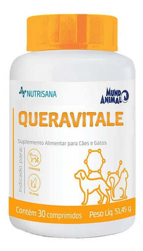 Queravitale Nutrisana 30 Comprimidos 51,45g - Mundo Animal
