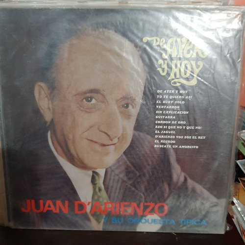 Vinilo Juan D Arienzo Y Su Orquesta Tipica De Ayer Y Hoy T1