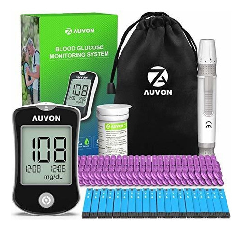 Glucómetros Auvon Ds-w Blood Sugar Kit No Requiere Codific