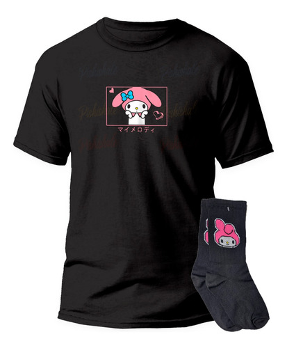 Playera Y Calcetas Melody Kawaii Anime Dibujos Animados Gym