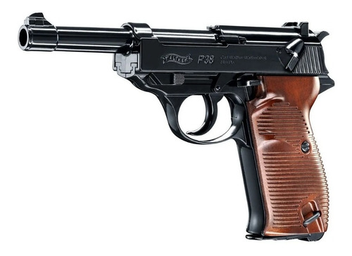 Pistola Co2 Walther P38 Full Metal + 3 Gas + 1500 Bbs 4,5mm