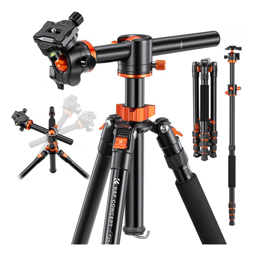 Tripé Alumínio K&f Concept 1,9m Ballhead Coluna horizontal