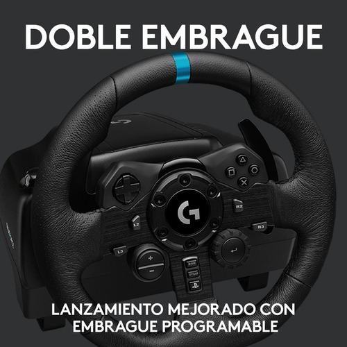 Volante De Carreras Logitech G923 Trueforce Pc Ps5 Ps4 Negro