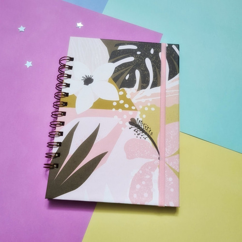 Imagen 1 de 1 de Cuaderno Con Diseño - Flores - Aloha