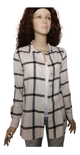 Blusa Camisa Mujer H & M Talla 34 Franela Liviana