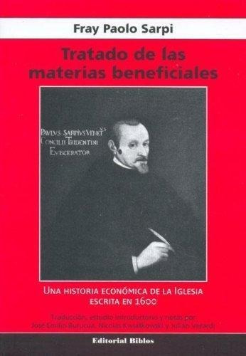 Libro Tratado De Las Materias Beneficiales De Paolo Sarpi