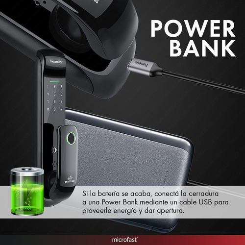 Imagen 4 de 10 de Cerradura Inteligente Smart Wifi Bluetooth Huella Nfc App