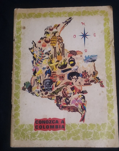Álbum Antiguo  Conozca A Colombia   Año 1966 Original