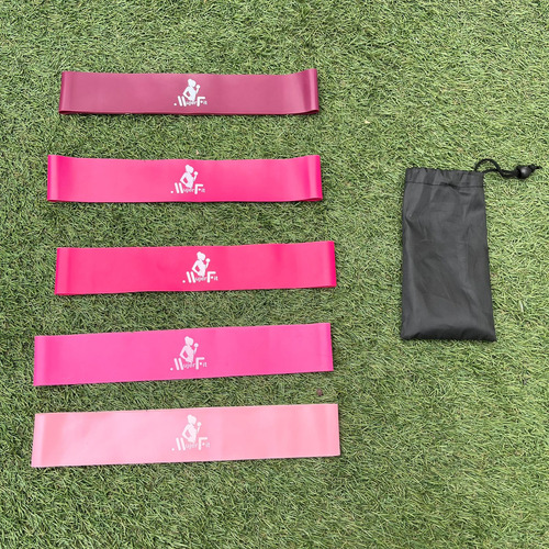 Set De 5 Bandas De Latex Mujer Fit