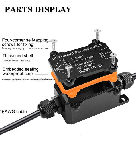 Interruptor De Control Remoto De Avance Y Retroceso Ac110v,i