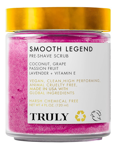 Truly Smooth Legend Pre-shave Scrub - Exfoliante Para El Rea