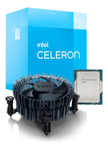 Processador gamer Intel Celeron G6900 BX80715G6900  de 2 núcleos e  3.4GHz de frequência com gráfica integrada