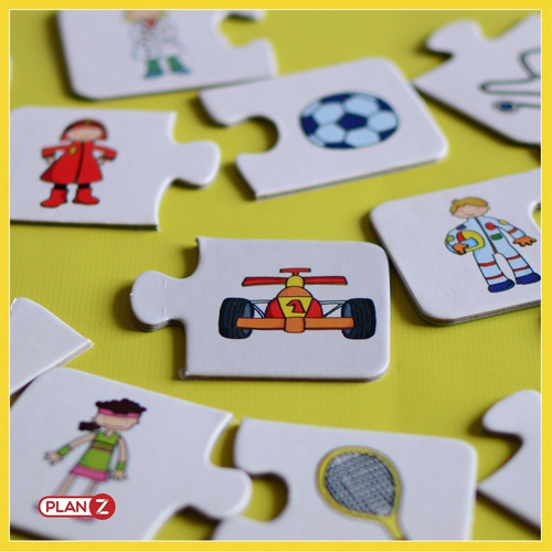 Imagen 3 de 10 de Juego Asociación Profesiones Didácticos Infantil Niños