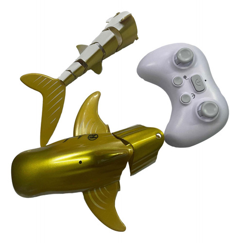 Tiburón Teledirigido Realista Con Juguete Batería Gold 2