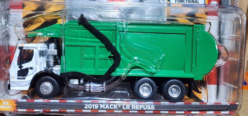 2019 Mack Lr Refuse Camion De Basura Verde 1/64