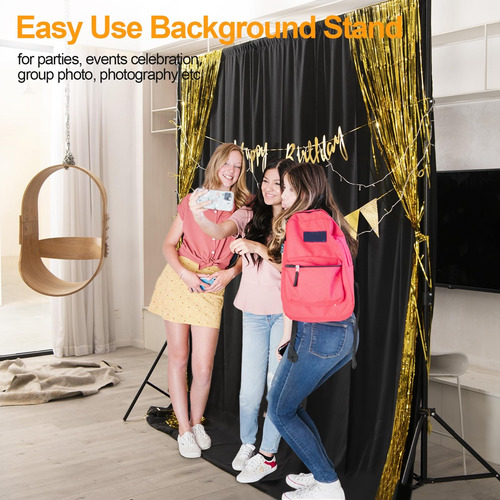 Soporte Para Fotos Emart, 8,5 X 10 Pies, Ajustable Con Bolsa