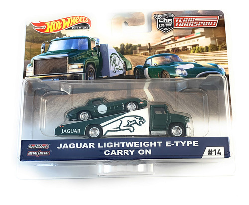 Hot Wheels Team Transport Jaguar - Vehículo Ligero Tipo E