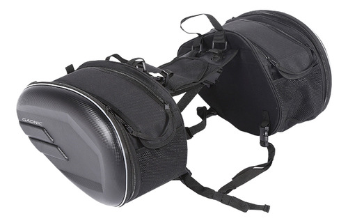 Bolso Doble Para Sillin Moto Gadnic Expansible + Cobertor 