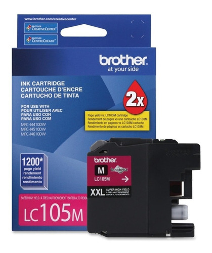 Cartucho Tinta Magenta Original Brother Lc105m J4510 J6720