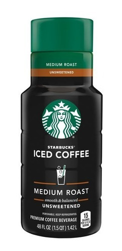 Cafe Starbucks Iced Coffee Medium Roast 1.18lts Sin Endulzar