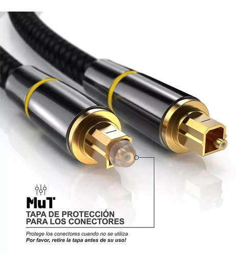 VCOM 2m CV905 Cable Óptico de Audio – Cable de Audio Optico