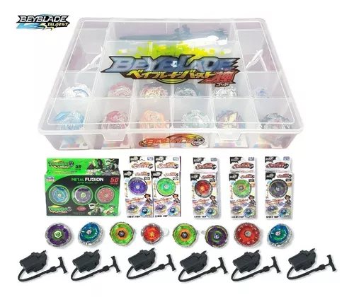 Beyblade Metal Com Lançador Original Hasbro