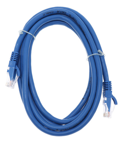 Cable Ethernet Cat6 Azul Con Conexión A Internet De Alta Vel
