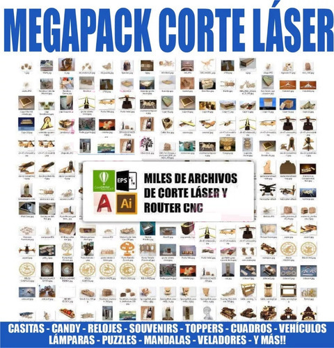 Pack Vectores Para Corte Laser Router Cnc Todo En Uno