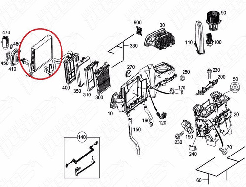 Evaporador Ar Condicionado Mercedes Sl400 3.0 V6 2014-2016