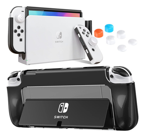 Capa Case De Proteção Para Nintendo Switch Oled Tpu Flexível