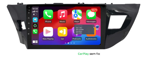 Multimidia Corolla 14/17 Android 14 2gb Octcaore Voz 10p 4g