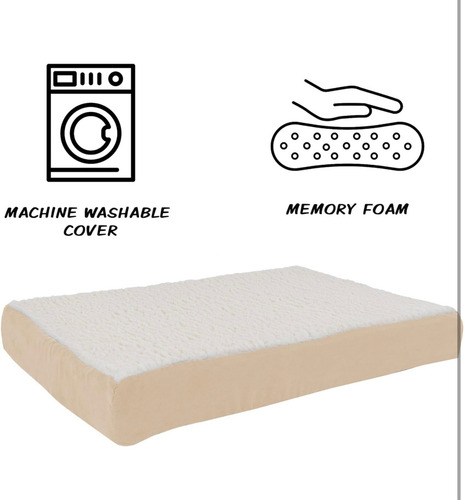 Hermoso Colchón Ortopédico Memory Foam Para Mascota