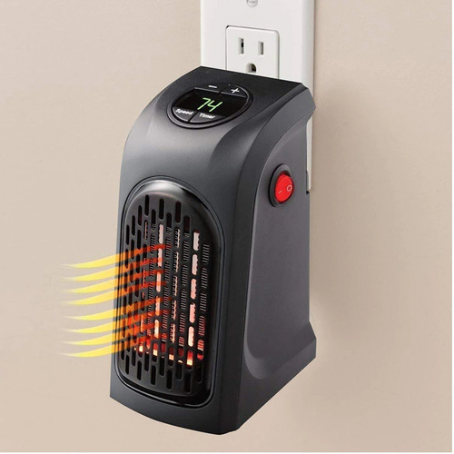 Imagen 5 de 10 de Calefactor Electrico 400w Calefactor Termoventilador Portati