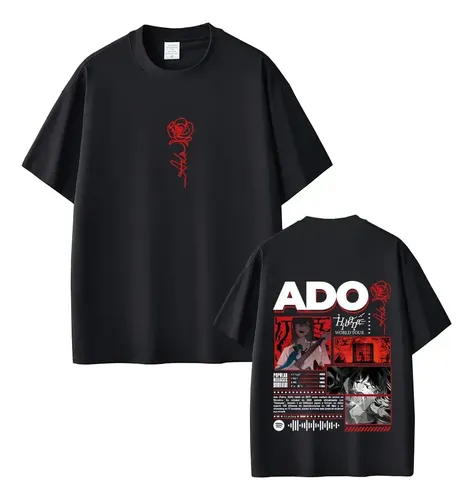 Camiseta Ado Hibana World Tour Masculina Moda Pop Música